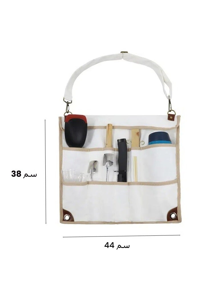 general Outdoor Camping Cutlery Storage Bag Spatula Spoon Hanging Cookware Storage Bag Collapsible Cutlery Bag - Image 3