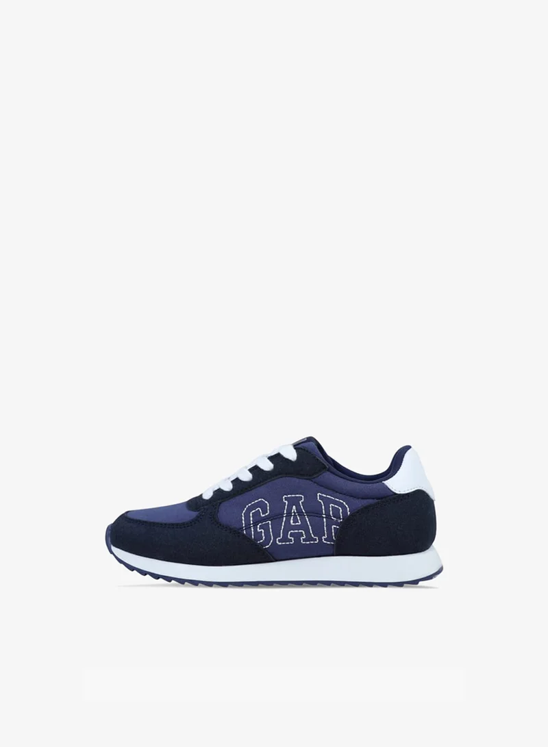 GAP Boys' Panelled Sneakers with Lace-Up Closure