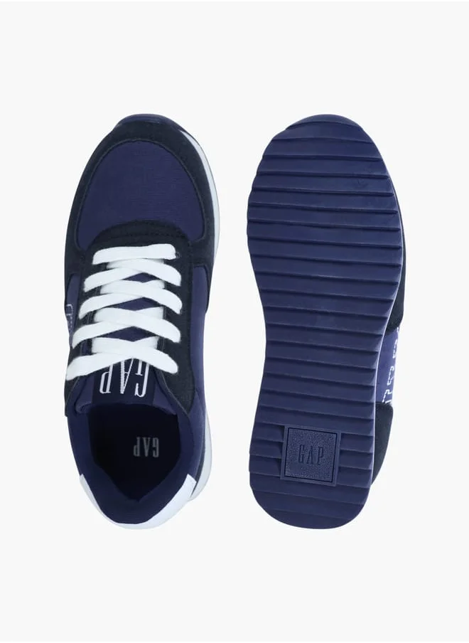 جاب Boys' Panelled Sneakers with Lace-Up Closure