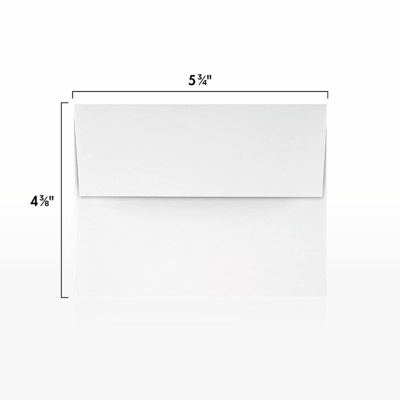LUXPaper أظرف دعوات LUXPaper A2 | قابلة للفتح واللصق | 4 3/8" × 5 3/4" | أبيض | 80 رطل. نص | 50 عدد - Image 3