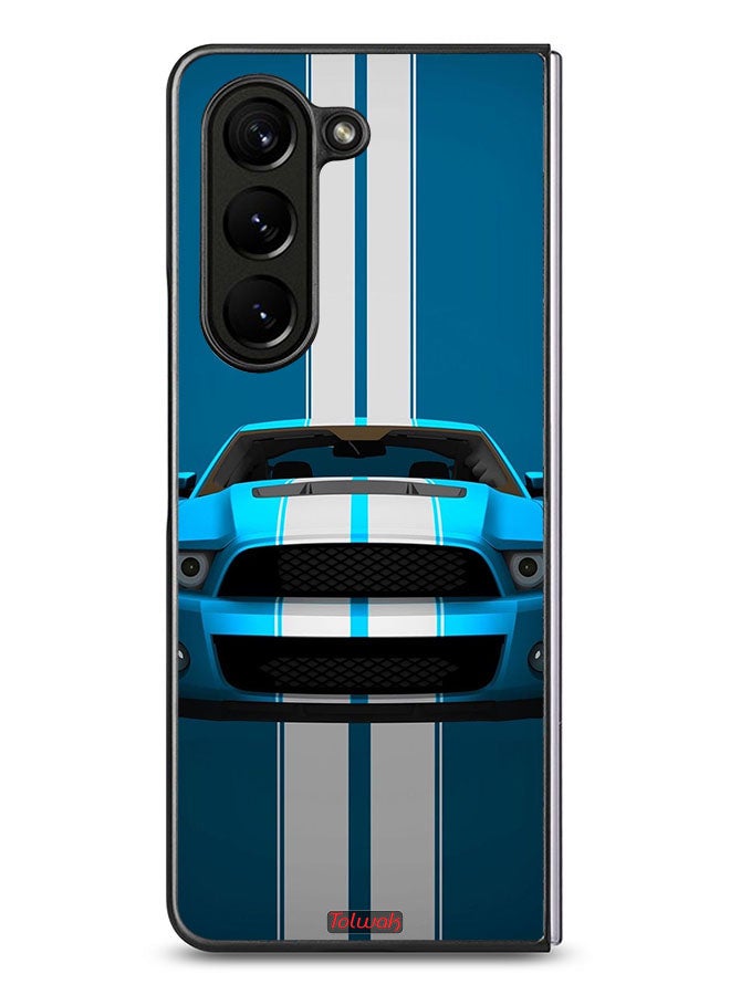 Tolwak Samsung Galaxy Z Fold 5 Protective Case Cover Car Abstract Art - Image 2