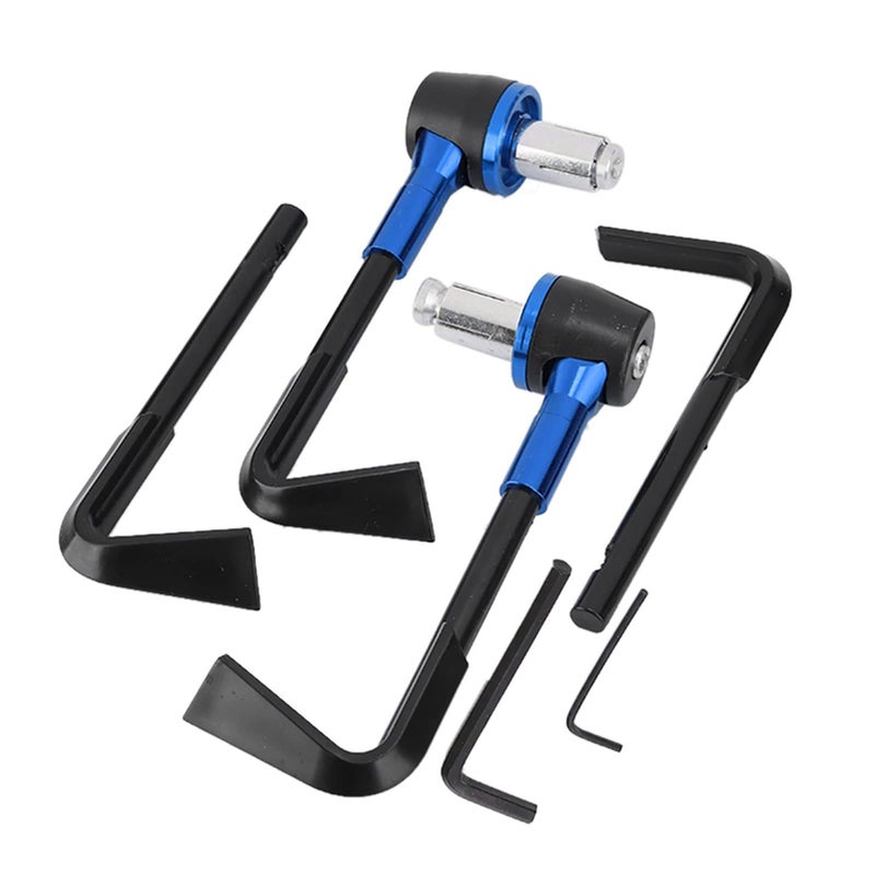 CNC Aluminum Alloy Motorcycle Brake Lever Guard Protector Handlebar With Hex Wrench For 22mm Handlebar Blue - Image 2