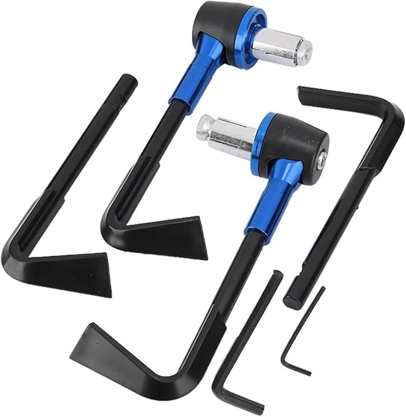 CNC Aluminum Alloy Motorcycle Brake Lever Guard Protector Handlebar With Hex Wrench For 22mm Handlebar Blue - Image 1