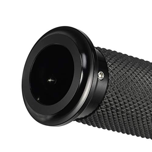 Benlari Motorcycle Black Hand Grips 1 Inch Handlebar Grips Electronic Throttle Universal Compatible for Harley Davidson Touring Softail Road Street Glide Road King 2008-2024 - Image 5