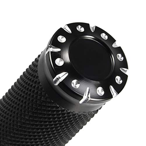 Benlari Motorcycle Black Hand Grips 1 Inch Handlebar Grips Electronic Throttle Universal Compatible for Harley Davidson Touring Softail Road Street Glide Road King 2008-2024 - Image 3