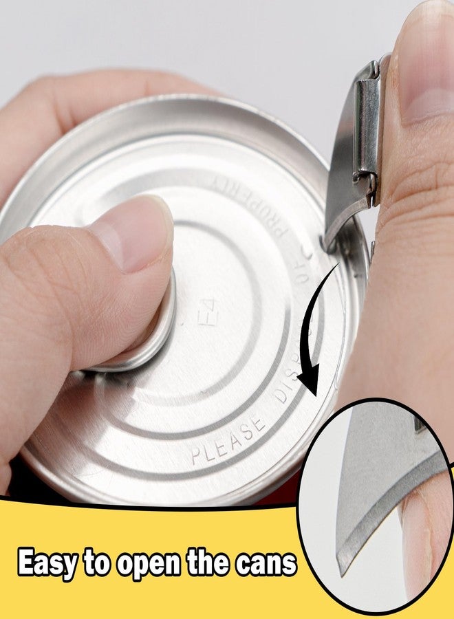 GTILE 20 PCS Stainless Steel Can Opener, Multi Function Openers with Key Rings, Portable Manual Bottle Opening Tool for Outdoor Travel Survival Camping (Silver) - Image 5