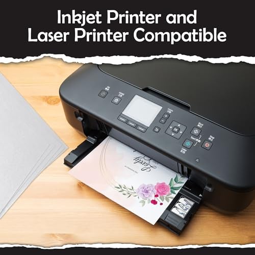 SANZIX 120 Sheets White Cardstock 5" x 7" - 80 Lbs/220 GSM, Laser & Inkjet Printer Compatible Invitation Paper | 5x7 Cardstock Paper for Printing | Invitation cards, Postcards, Note Cards - Image 4