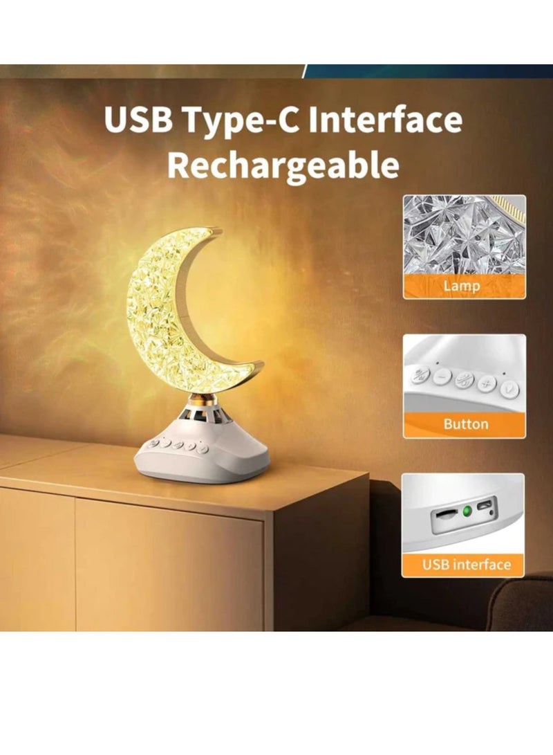 DIGI CORE Quran Speaker Moon Lamp Table Night Lamp Remote Control And App Control 16 Colors LED Lights With Quran Bluetooth Speaker Quran Lamp For Bedroom Living Room - Image 5