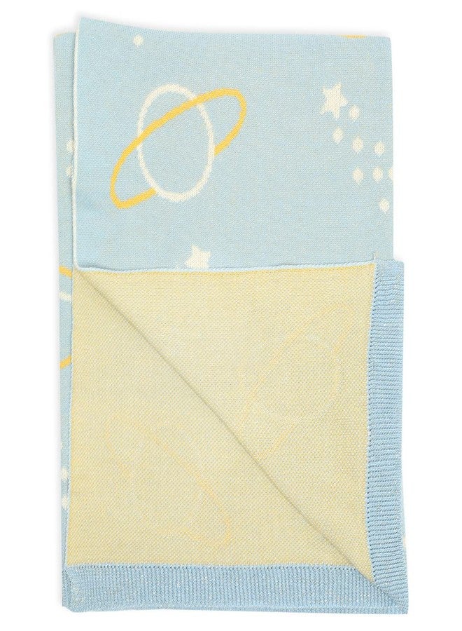 Mi Arcus 100% Cotton Knitted Lightweight Soft Printed All Weather Blanket 2-6 Y -Blue - Image 5