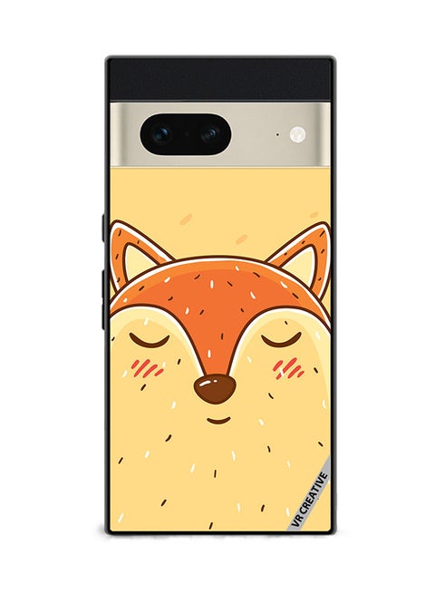 Protective Case Cover For Google Pixel 7 Sleeping Fox Design Multicolour