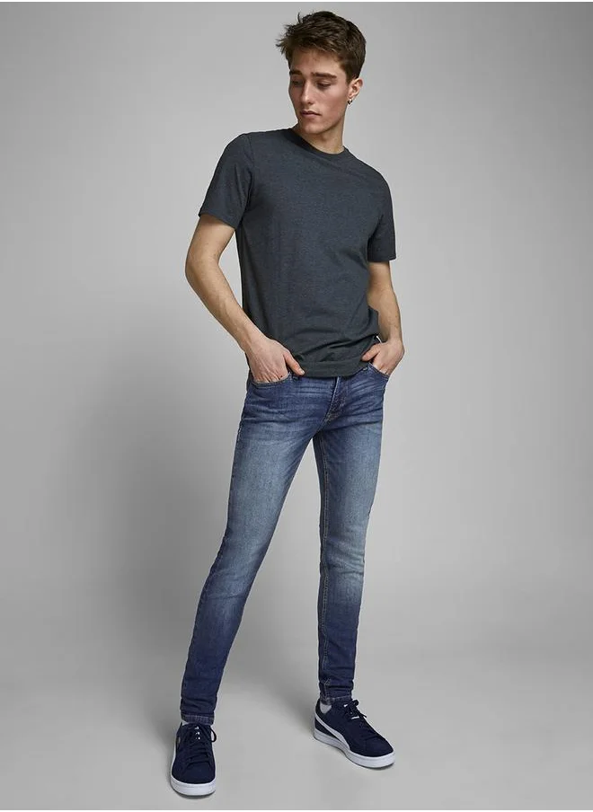 JACK & JONES Liam Skinny Fit Washed Jeans