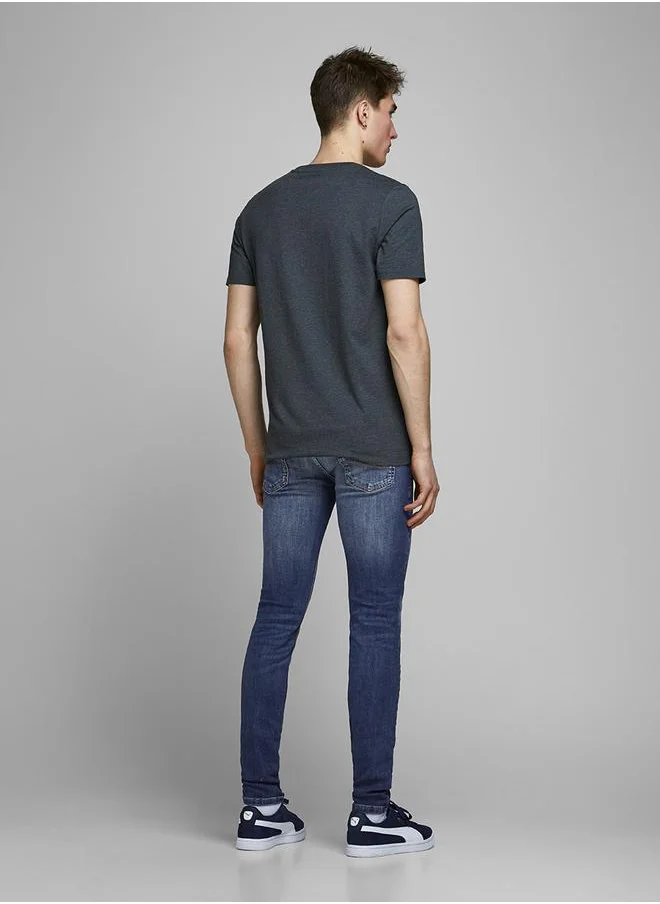 JACK & JONES Liam Skinny Fit Washed Jeans