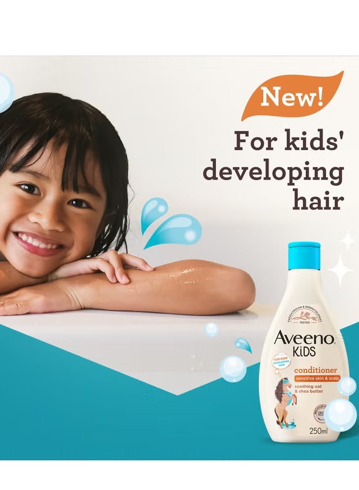 Aveeno Kids Conditioner with Soothing Oat and Shea Butter 250ml - Image 2
