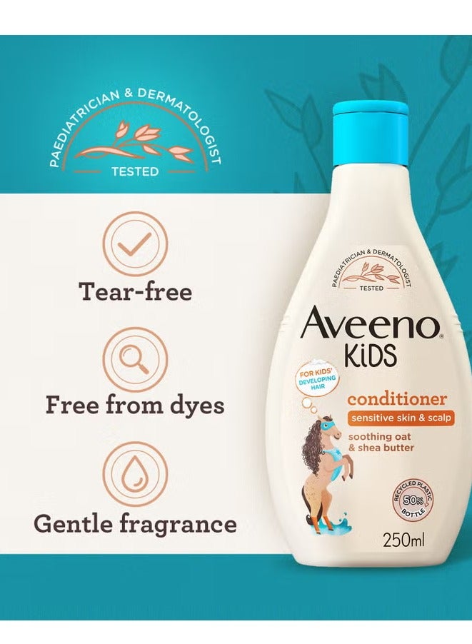 Aveeno Kids Conditioner with Soothing Oat and Shea Butter 250ml - Image 4