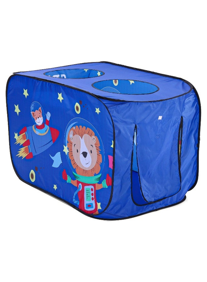 PlayNation Play Nation Space Theme Pop-Up Play Tent House, Foldable, Encourages Imaginative Play, BIS Certified, 3 Years+, L 72 x B 72 x H 112 cm - Blue - Image 4