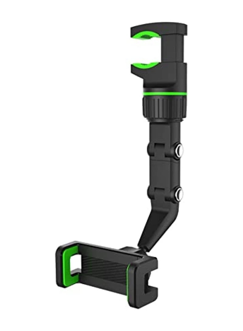 Car Phone Holder Multifunctional 360 Degree Rotatable Auto Rearview Mirror Mount Seat Hanging Clip Bracket Cell Phone Holder for 4.0-6.1 Inch Phone Gps Navigation Adjustable Support (green)  - Image 5