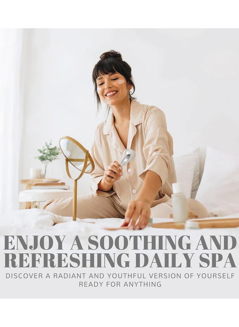 Loquat 2 Pcs Ice Mold for Face, Stainless Steel Eye Ice Roller Facial Massage Tools Guasha Tool for Face - Image 5