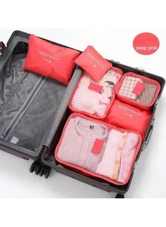 TRAVEL 6 Piece Travel Organizer Set - Large Capacity, Portable Luggage Packing Cubes for Clothes, Shoes, Underwear - Durable Polyester, Easy Care, Travel Organizers for Packing Luggage  - Image 2