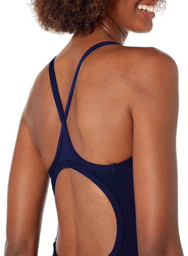 TYR Durafit One Lapped Diamondfit Women Swimsuit, 34 (Navy) - Image 3