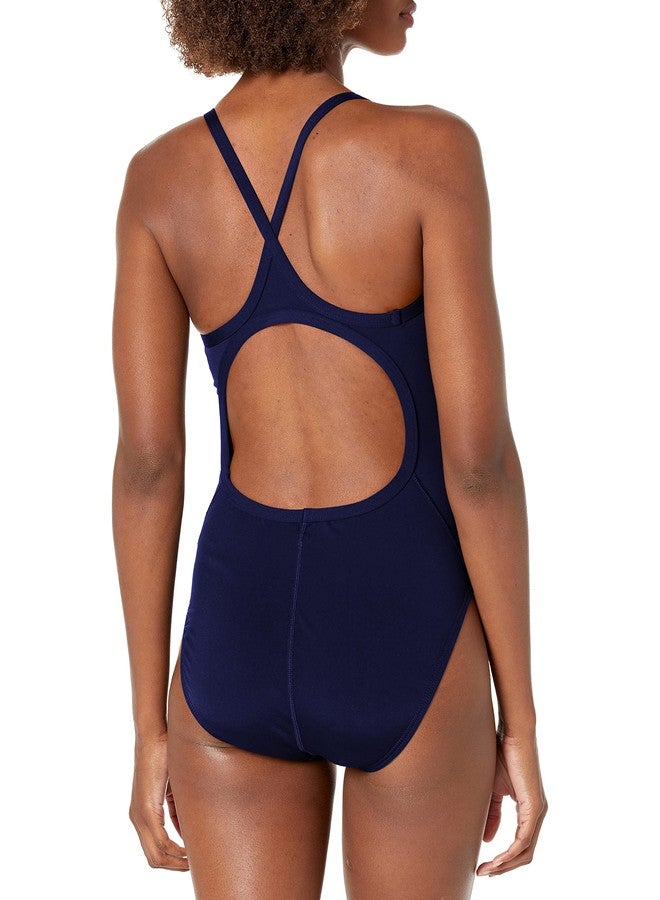 TYR Durafit One Lapped Diamondfit Women Swimsuit, 34 (Navy) - Image 2