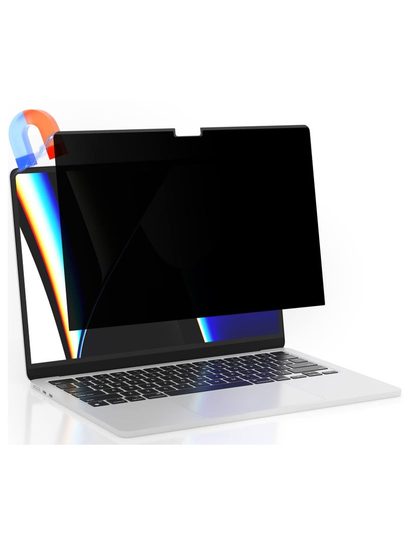 SYOSI - Magnetic Privacy Screen Filter for MacBook Pro 16 Inch 2021(M1 Pro / M1 Max, A2485, Removable Anti Blue Light Glare Filter Privacy Screen Protector Compatible with 16.2'' Apple Mac Laptop - Image 1