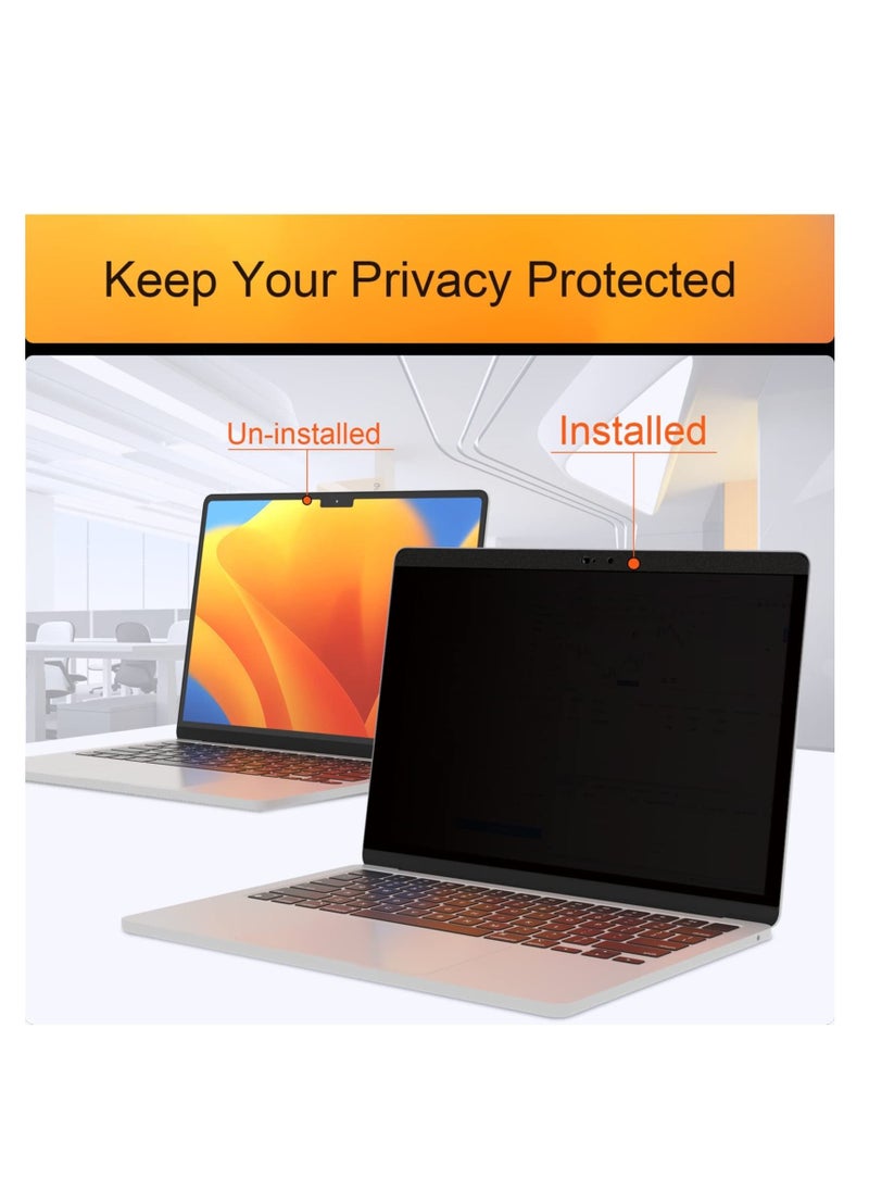 SYOSI - Magnetic Privacy Screen Filter for MacBook Pro 16 Inch 2021(M1 Pro / M1 Max, A2485, Removable Anti Blue Light Glare Filter Privacy Screen Protector Compatible with 16.2'' Apple Mac Laptop - Image 1
