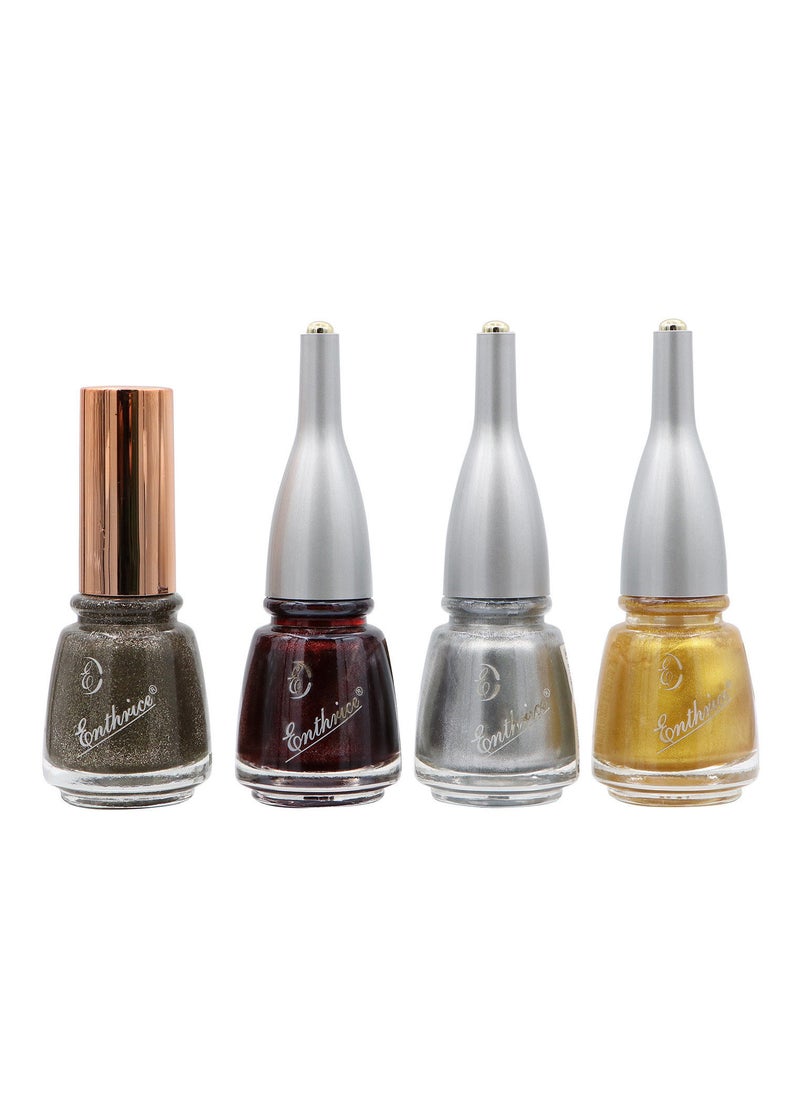 Enthrice - Enthrice Quick Dry Nail Polish 15ml Combo 12-15-29-47 Pack of 4 - Image 1