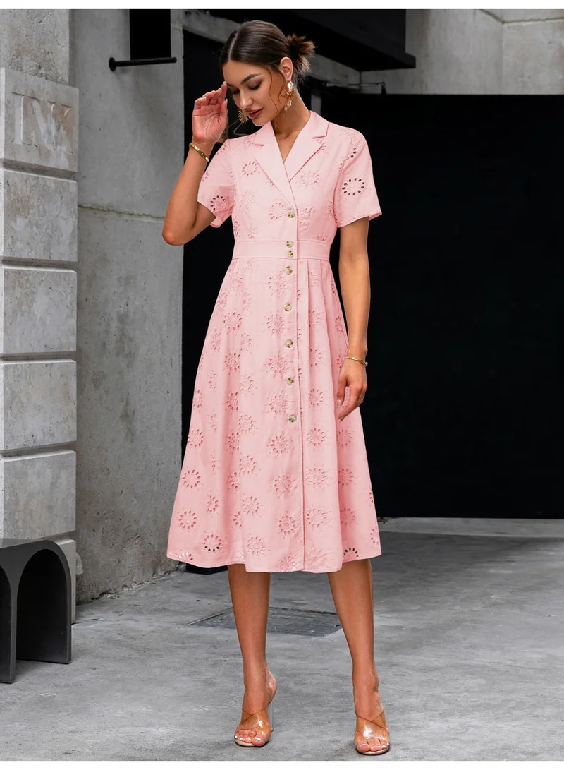 SIMPLEE Women's Summer Elegant DressLight & Comfortable Lightweight Cotton Blend Perfect for Outings