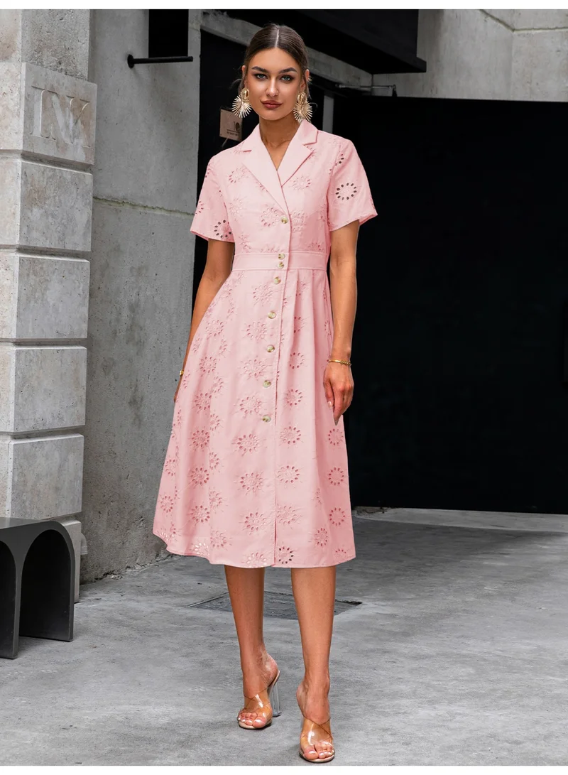 SIMPLEE Women's Summer Elegant DressLight & Comfortable Lightweight Cotton Blend Perfect for Outings