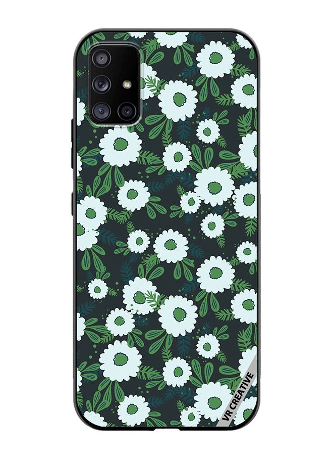 VR CREATIVE Protective Case Cover For Samsung Galaxy A71 5G Floral Pattern Based On Traditional Folk Art Ornaments Design Multicolour - Image 1