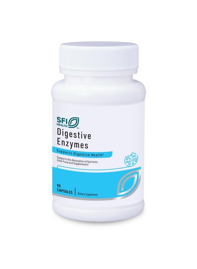 Klaire Labs Klaire Labs SFI Health Digestive Enzymes - Gut Health Supplements with Amylase, Protease, Lactase, Cellulase & Lipase Enzymes for Digestion - Supports Occasional Bloating & Gas (90 Capsules) - Image 1