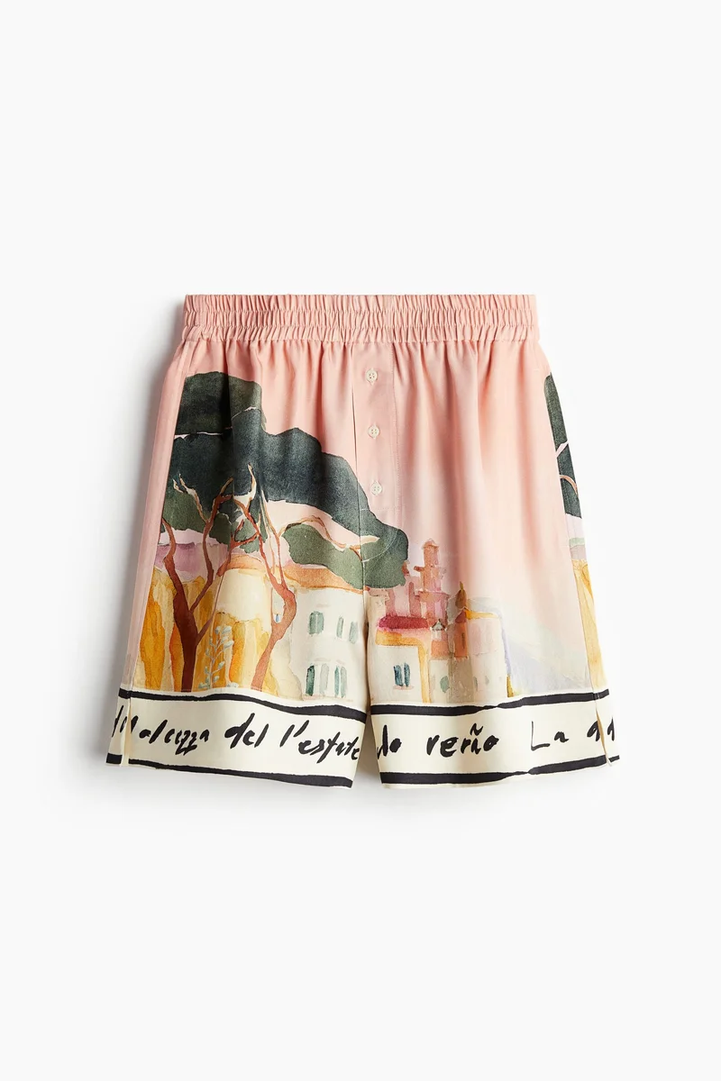 اتش اند ام Print-Motif Shorts