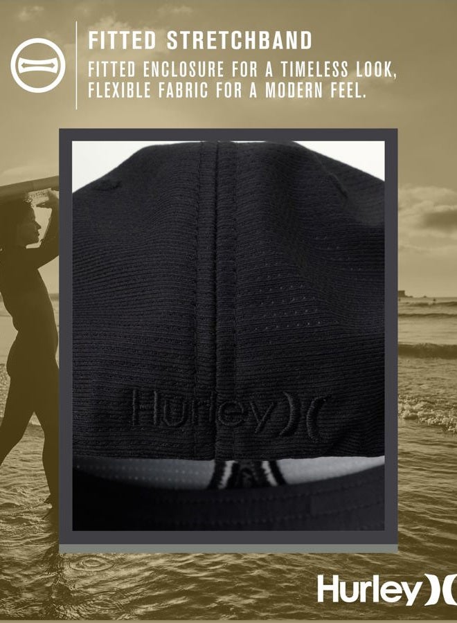 Hurley Men's Dri-fit Cutback Curved Bill Baseball Hat (Black, Large-X-Large) - Image 5