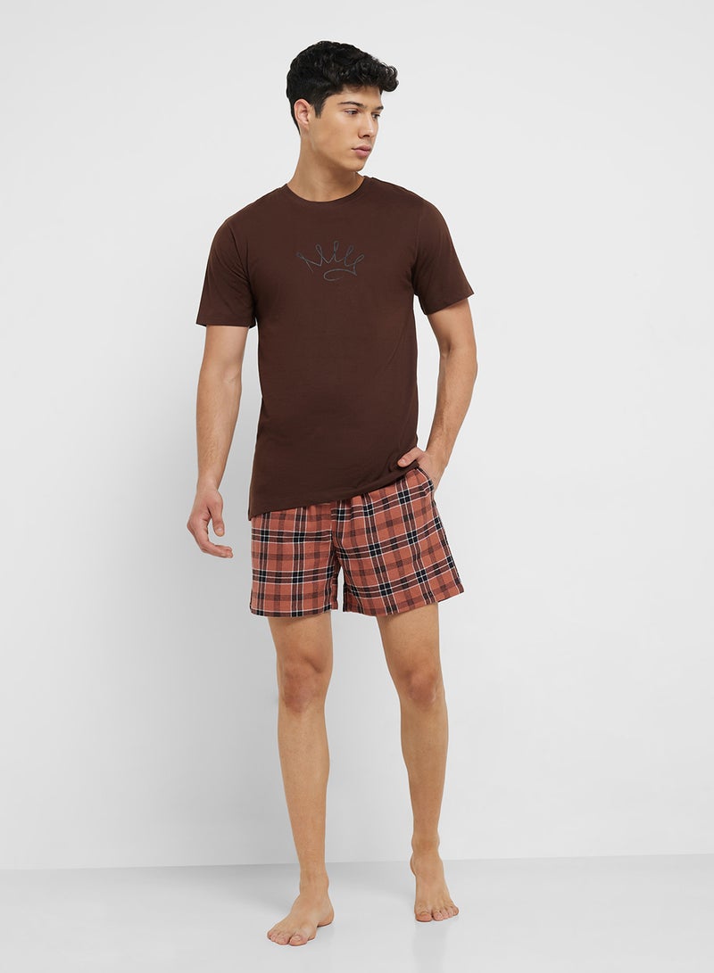 Seventy Five Nightwear T-Shirt & Shorts Sets  - Image 1