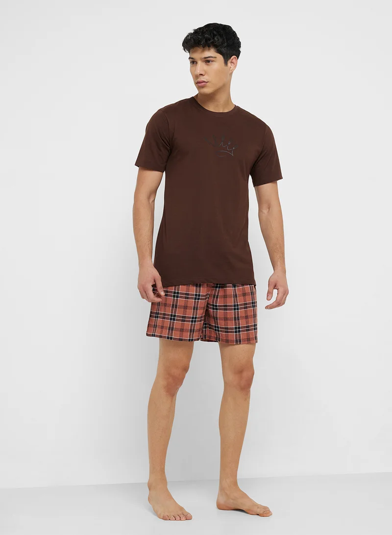 Seventy Five Nightwear T-Shirt & Shorts Sets