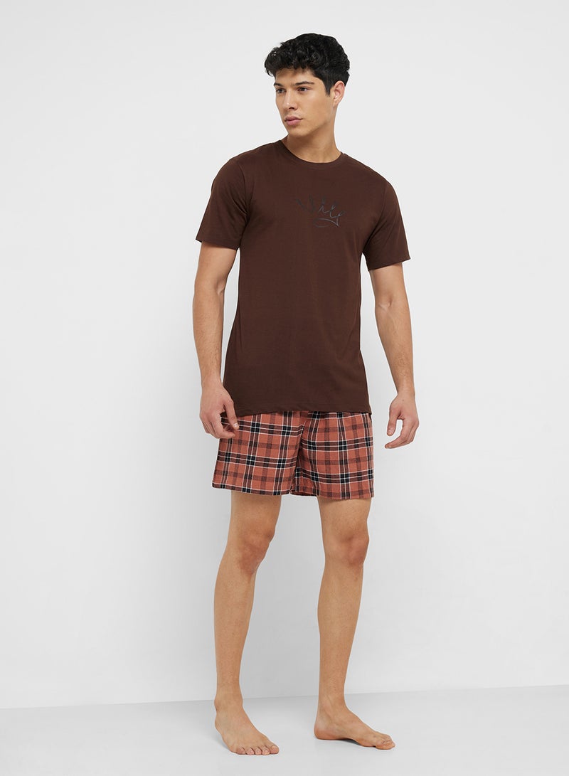 Seventy Five Nightwear T-Shirt & Shorts Sets  - Image 5