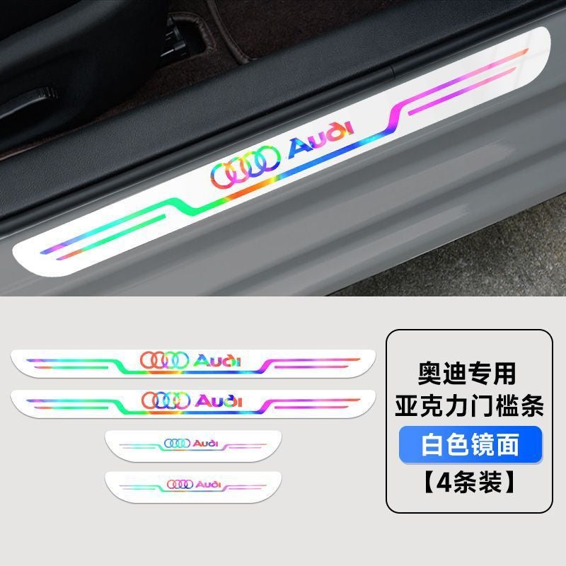 Car Door Sill Anti-Stepping Strip Door Pedal Anti-Scratch Protection Anti-Collision Strip Protective Sticker Decoration - Image 1
