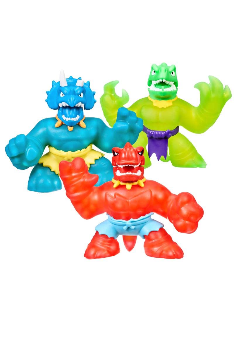 Goo Jit Zu Heroes of Goo Jit Zu Dino Power Mega 3 Pack Chomp Attack, MOY41257 - Image 1