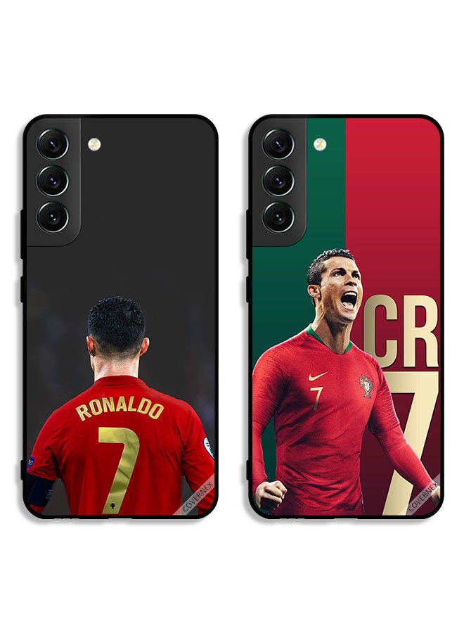 Covernex Two Cases For Samsung Galaxy S22 Plus 5G Protective Covers Ronaldo The GOAT Of Football - Image 1