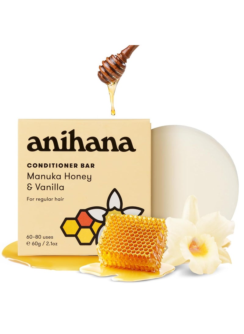 ANIHANA - ANIHANA Conditioner Bar for Regular Normal Hair Clean Purifying Natural Healthy Look and Shine Paraben Free Manuka Honey and Vanilla 2.1 oz - Image 1