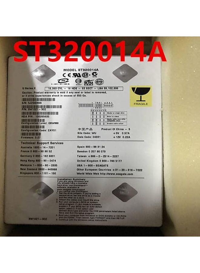 ST320014A 20GB 3.5 Inch IDE Hard Drive 7200RPM Internal Desktop Storage - Image 3