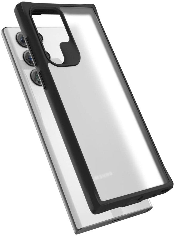 Encased Glacier-Clip Series for Samsung Galaxy S22 Ultra Case with Belt Clip Holster - Transparent Grip Cover Matte/Frost (S22-ULTRA 6.8") - Image 2