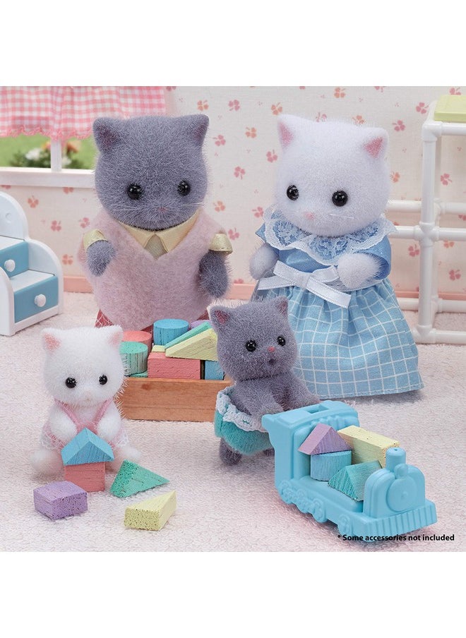 Calico Critters Persian Cat Twins Dolls Dollhouse Figures Collectible Toys; Figure & Accessory Included  - Image 4