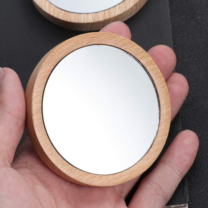 2pcs Compact Mirror Small Round Glass Mirror Circles Pocket Mirror Portable Hand Mirror for Women Purse Gift 6.5cm 7.5cm - Image 4