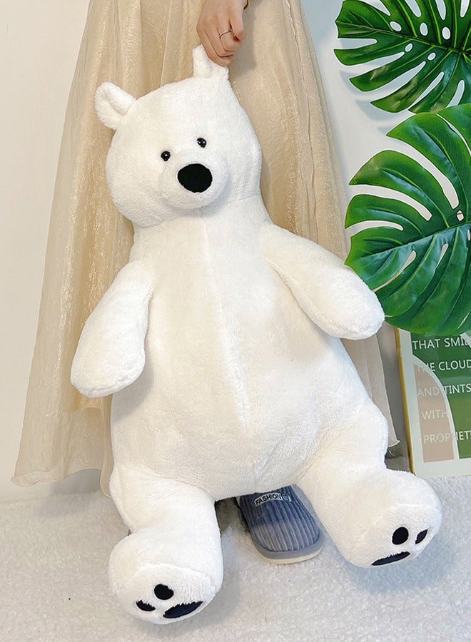 DUNISO Polar bear stuffed toy, children's hug toys, cute animal toys, polar bear plush pillows, comfortable and soft, suitable for home, living room, bedroom, party, office use and decoration, 40cm - Image 2