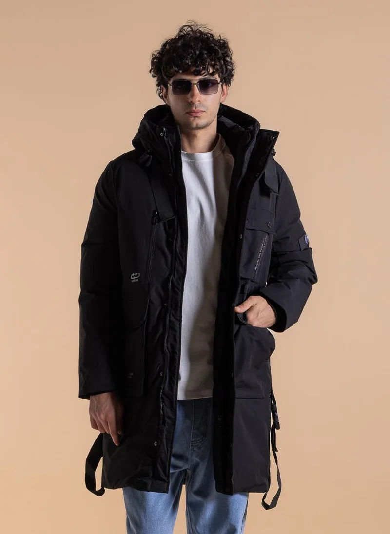 SHAPES DETAILED TECHNICAL PUFFER JACKET
