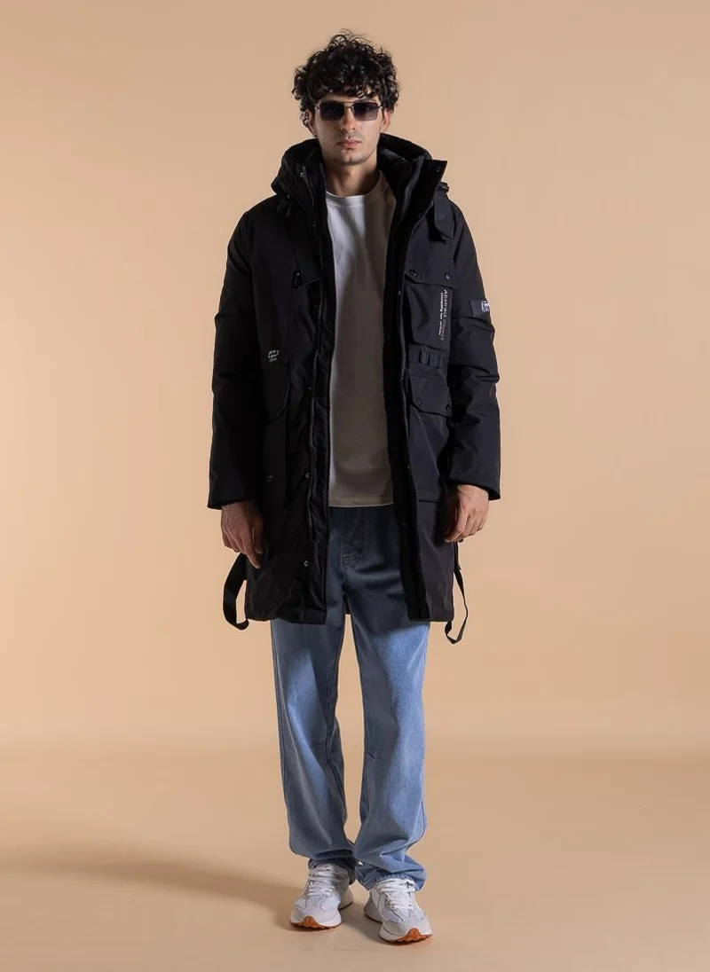 SHAPES DETAILED TECHNICAL PUFFER JACKET