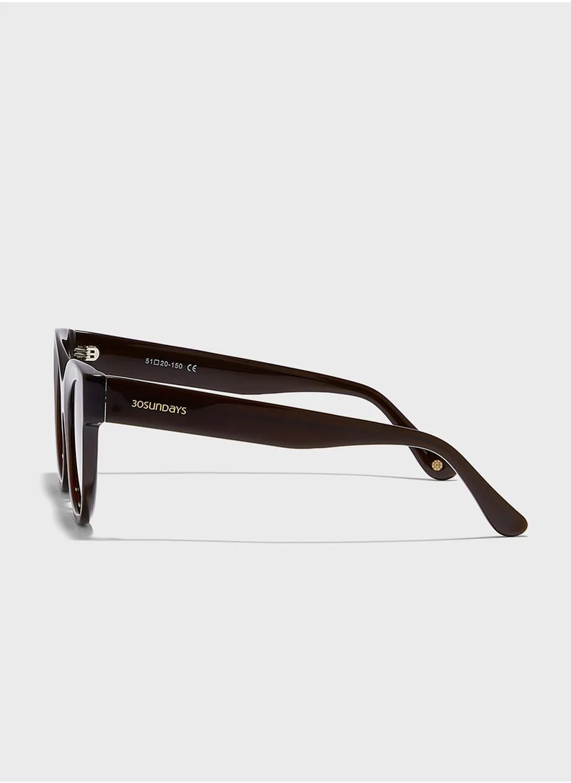30 سندايز Dawn Oversized Sunglasses