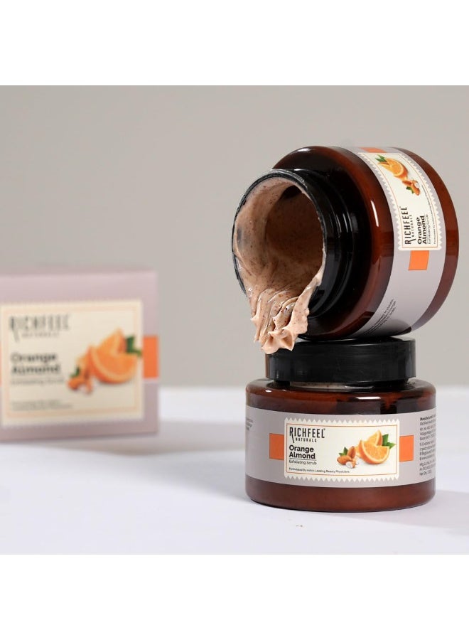 Richfeel Orange Almond Scrub For Brightening & Revitalizing | Gentle Exfoliation | Removes Blackheads & Dead Skin Cells | Suitable for All Skin Types | 100 g - Image 3