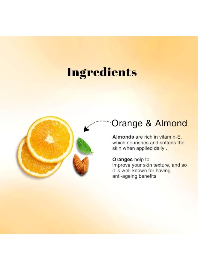 Richfeel Orange Almond Scrub For Brightening & Revitalizing | Gentle Exfoliation | Removes Blackheads & Dead Skin Cells | Suitable for All Skin Types | 100 g - Image 2